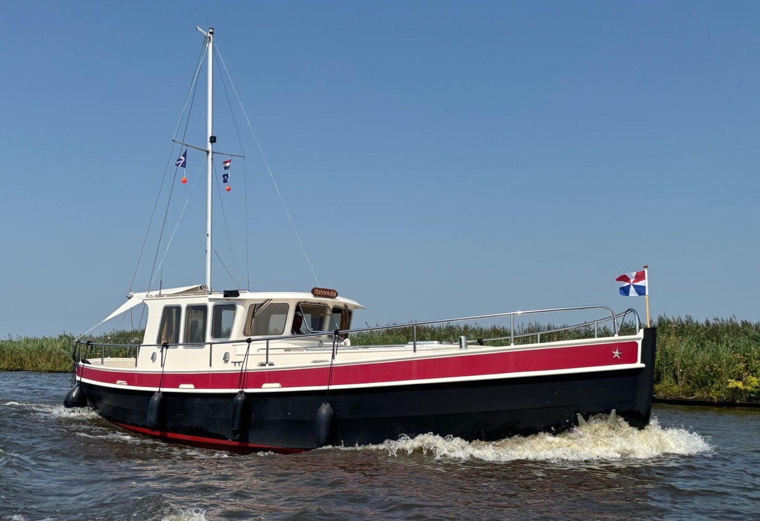 Beauty te koop! Bekebrede Motorkotter 38 OC, Watersport en Boten, Overige merken, 11 m, Diesel, Zo goed als nieuw