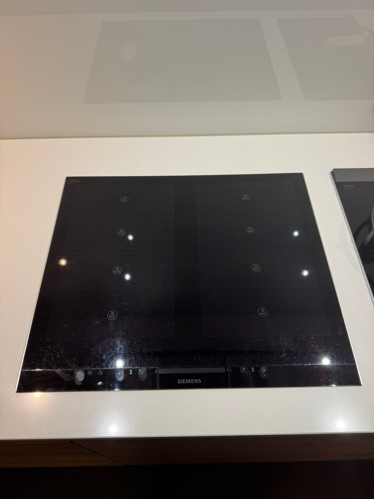 Siemens iQ700 inductiekookplaat – FlexInduction – EH675MV17E, Witgoed en Apparatuur, Ophalen, Gebruikt, 4 kookzones, Inbouw