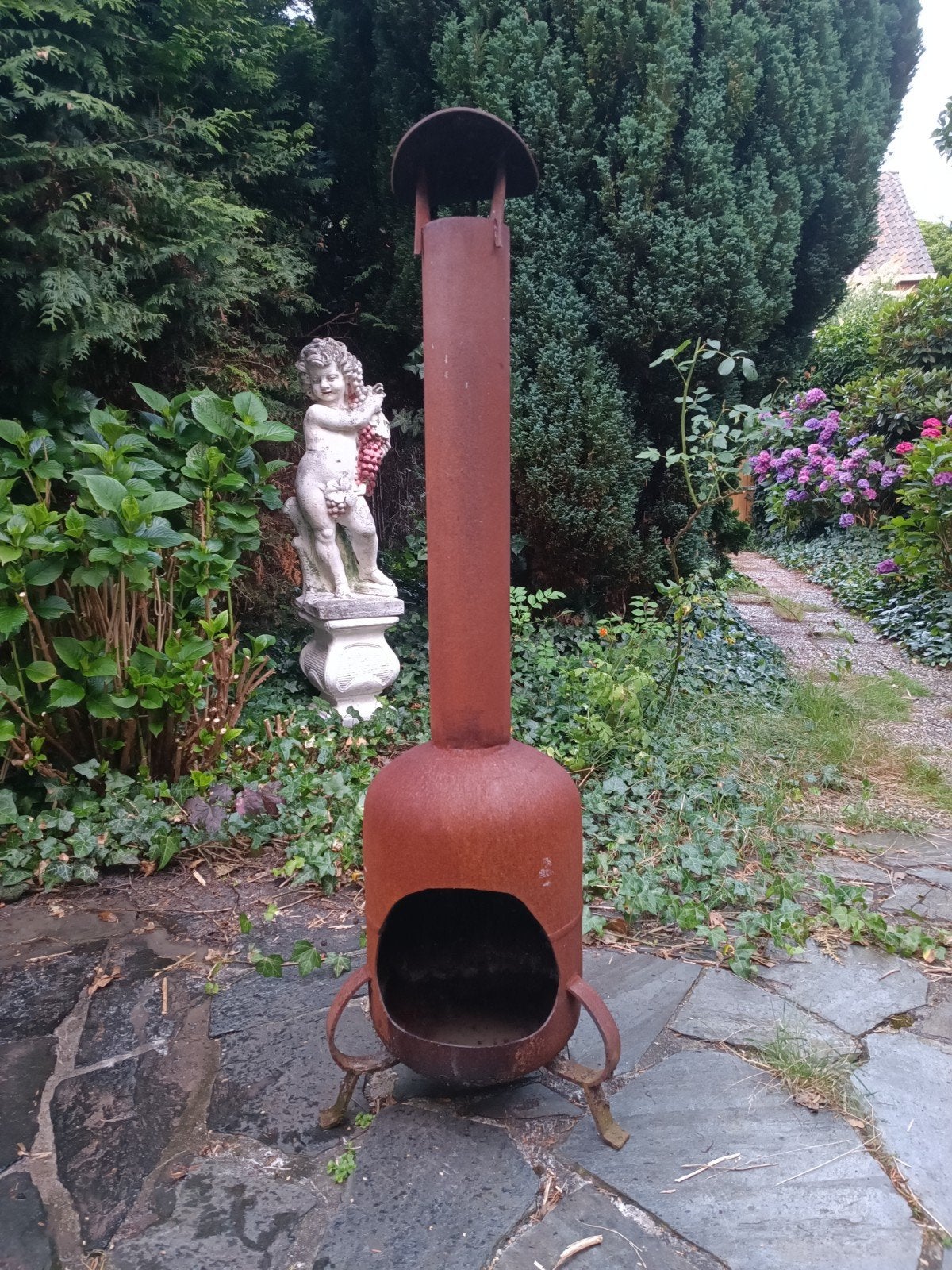 Tuin kachel, Ophalen
