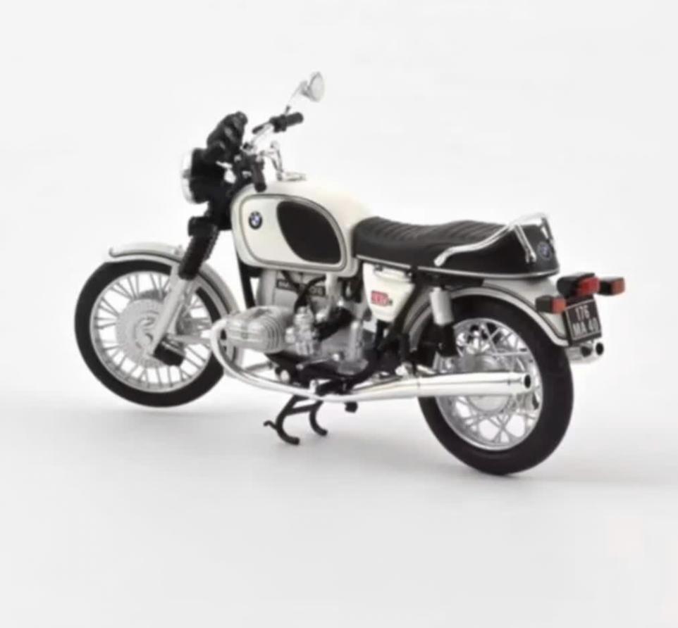 BMW R90/6 1974 Wit schaal 1/18 Norev ref. 182036, Verzenden, Nieuw, Motor, Norev