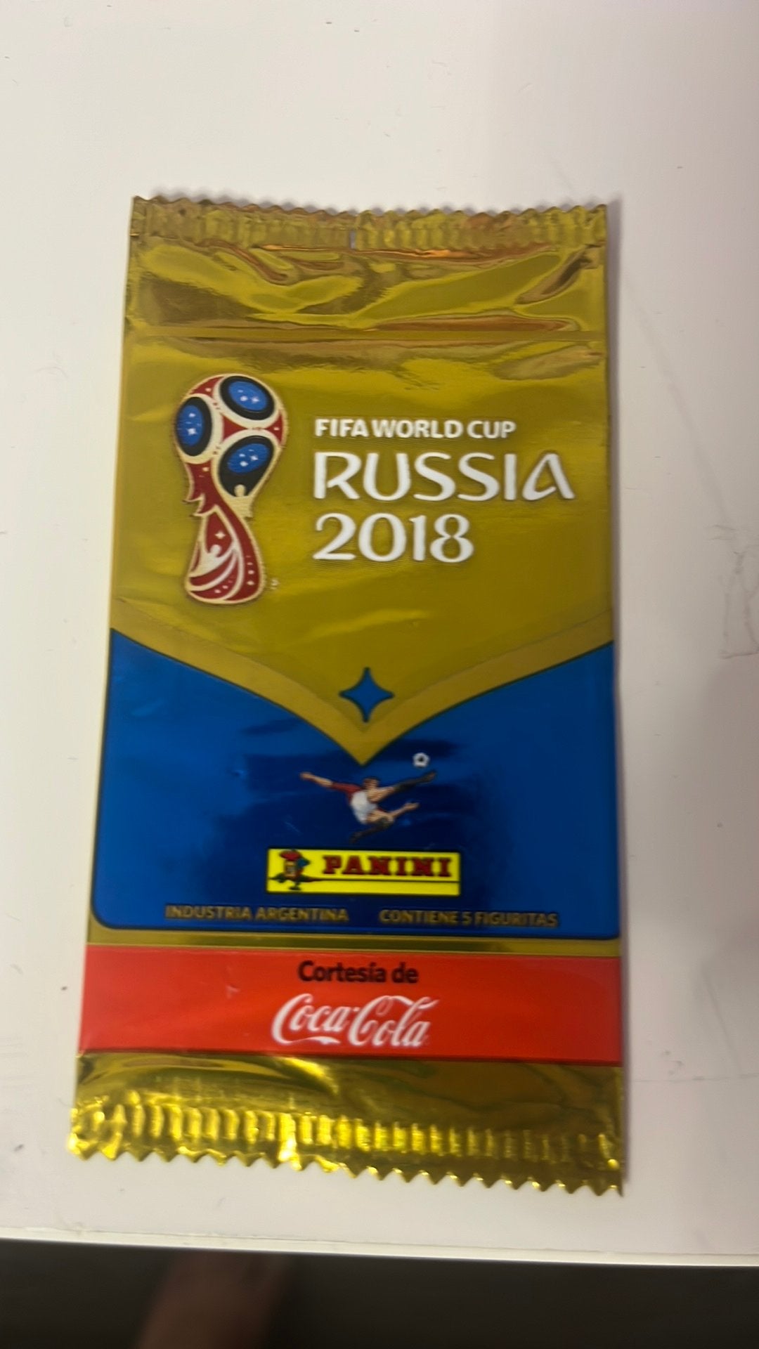 Panini World Cup France 2018 Coca Cola pack, Ophalen of Verzenden, Zo goed als nieuw, Buitenlandse clubs, Poster, Plaatje of Sticker