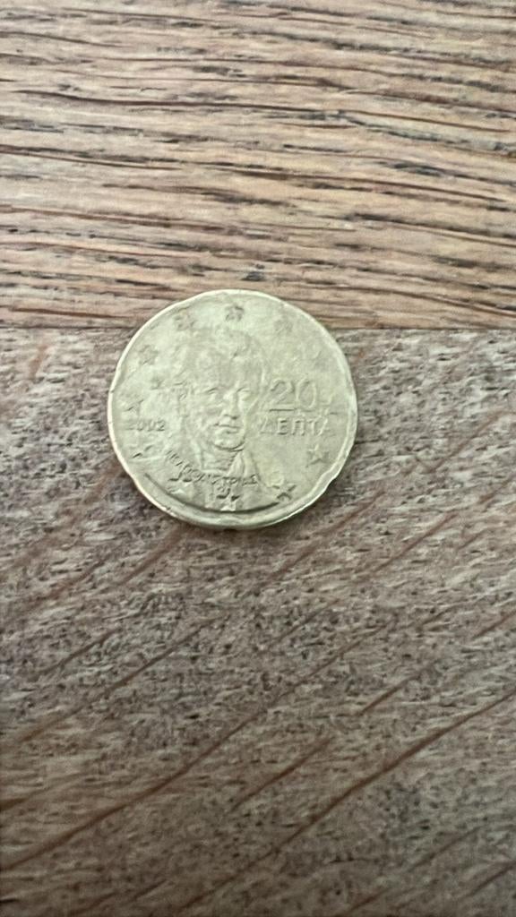 Griekse 20 cent munt 2002, Ophalen of Verzenden, Griekenland, 20 cent, Losse munt