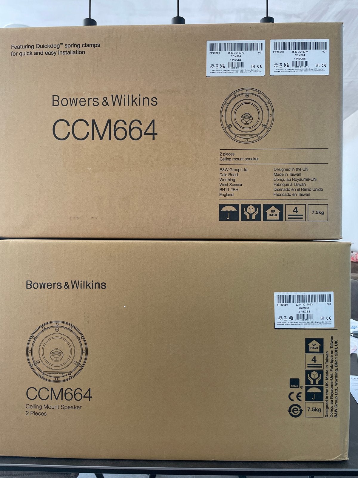 Bowers & Wilkins CCM664 Plafondluidsprekers (2 stuks)