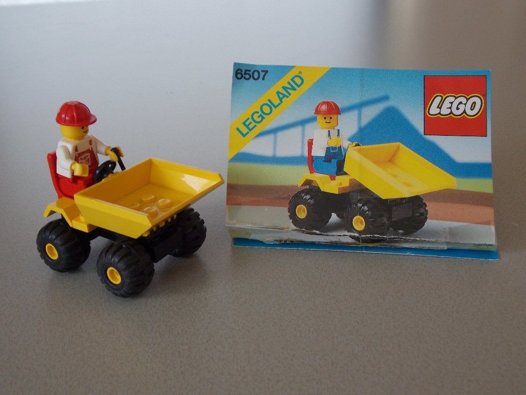Lego tractor mini dumper 6507, Lego, Ophalen of Verzenden, Zo goed als nieuw, Compleet