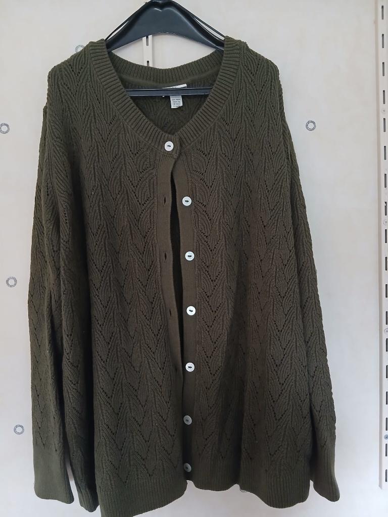 Bonprix olijfgroen Gebreid Vest Maat 48/50., Kleding | Dames, Bonprix, Maat 46/48 (XL) of groter, Nieuw, Ophalen of Verzenden