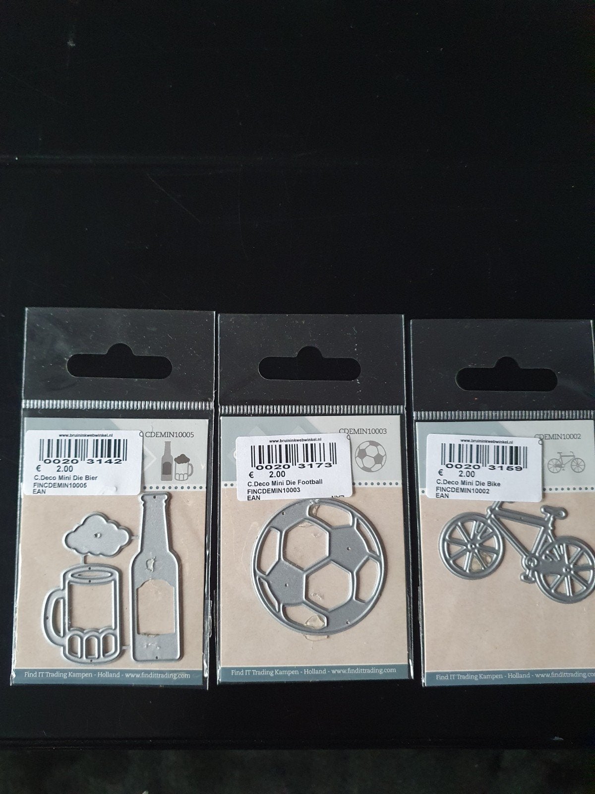3 Card Deco mini's snijmallen, Hobby en Vrije tijd, Ophalen of Verzenden, Nieuw, Overige thema's, Pons of Mal