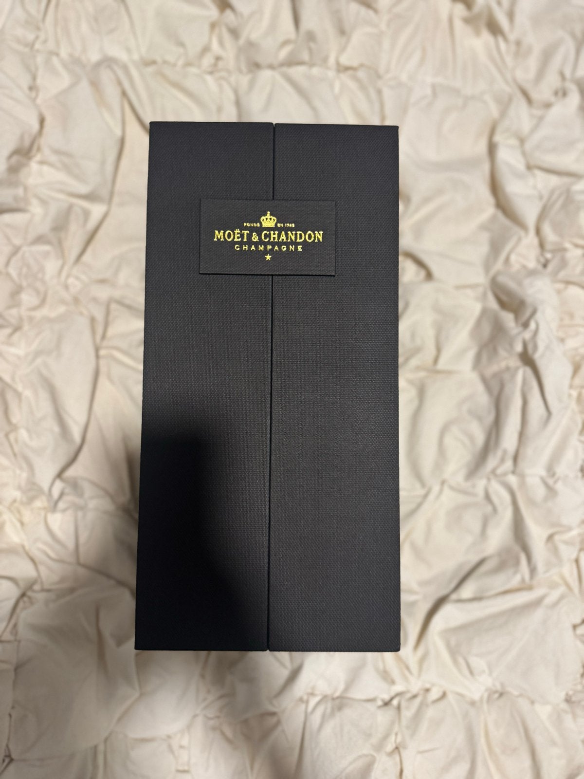 Moët & Chandon Champagne Imperial Brut met glazen, Nieuw, Ophalen of Verzenden, Zwart, Overige merken