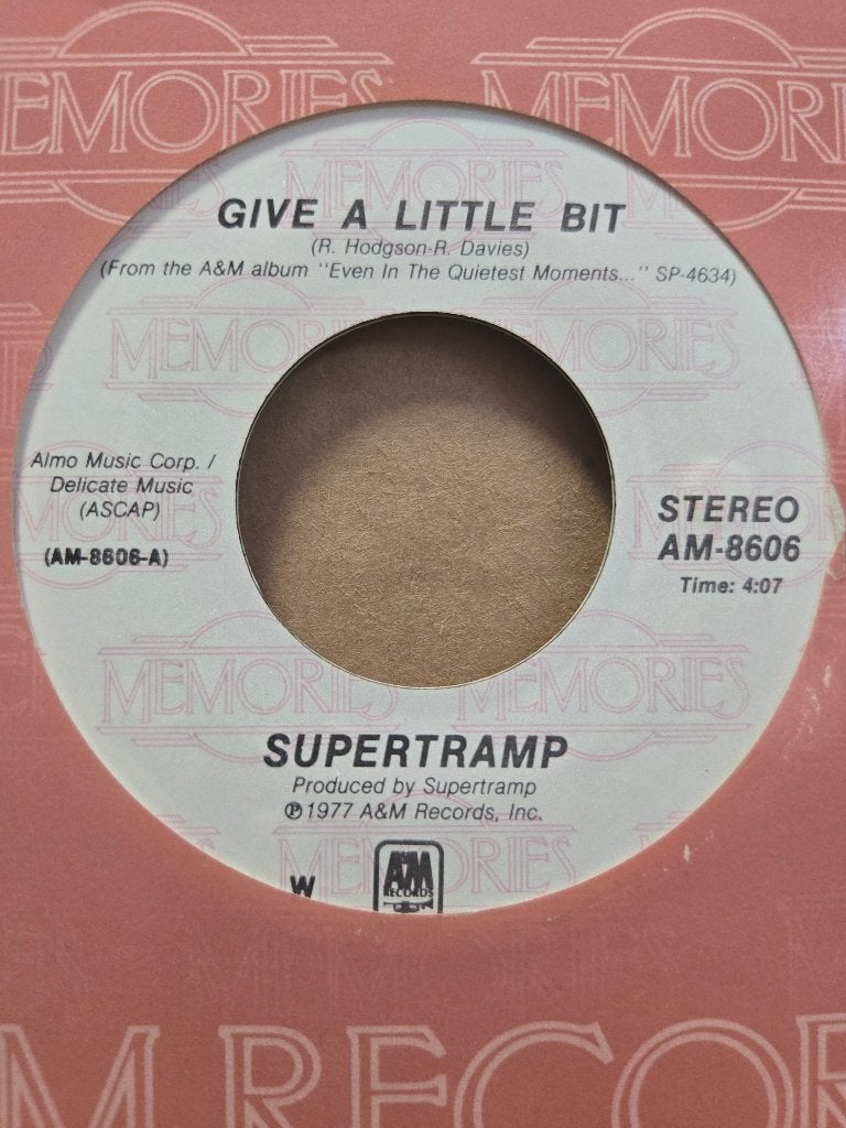 Supertramp - Give a little bit/Dreamer, 7 inch, Ophalen of Verzenden, Zo goed als nieuw, Pop