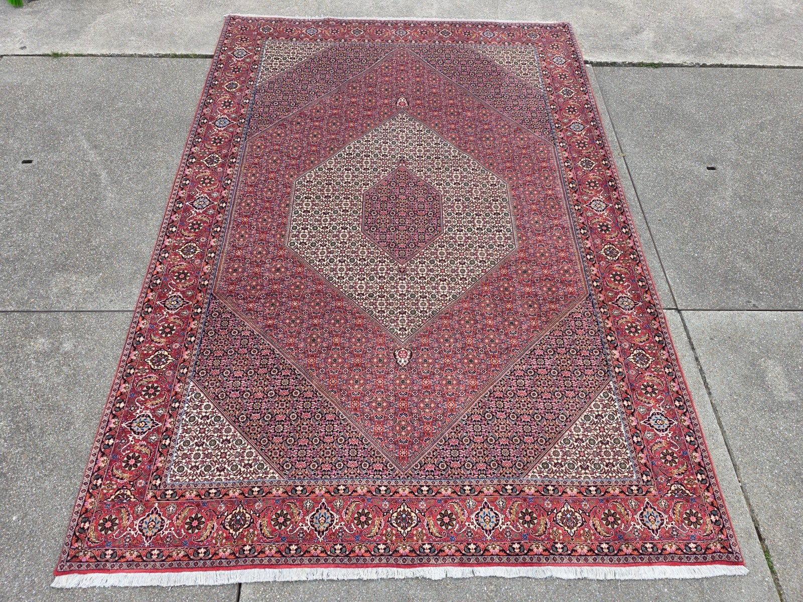 Handgeknoopt perzisch tapijt bidjar 366x258, Info@SlatsAntiek.nl, Perzisch, Vof Slats Antiek, Ophalen of Verzenden
