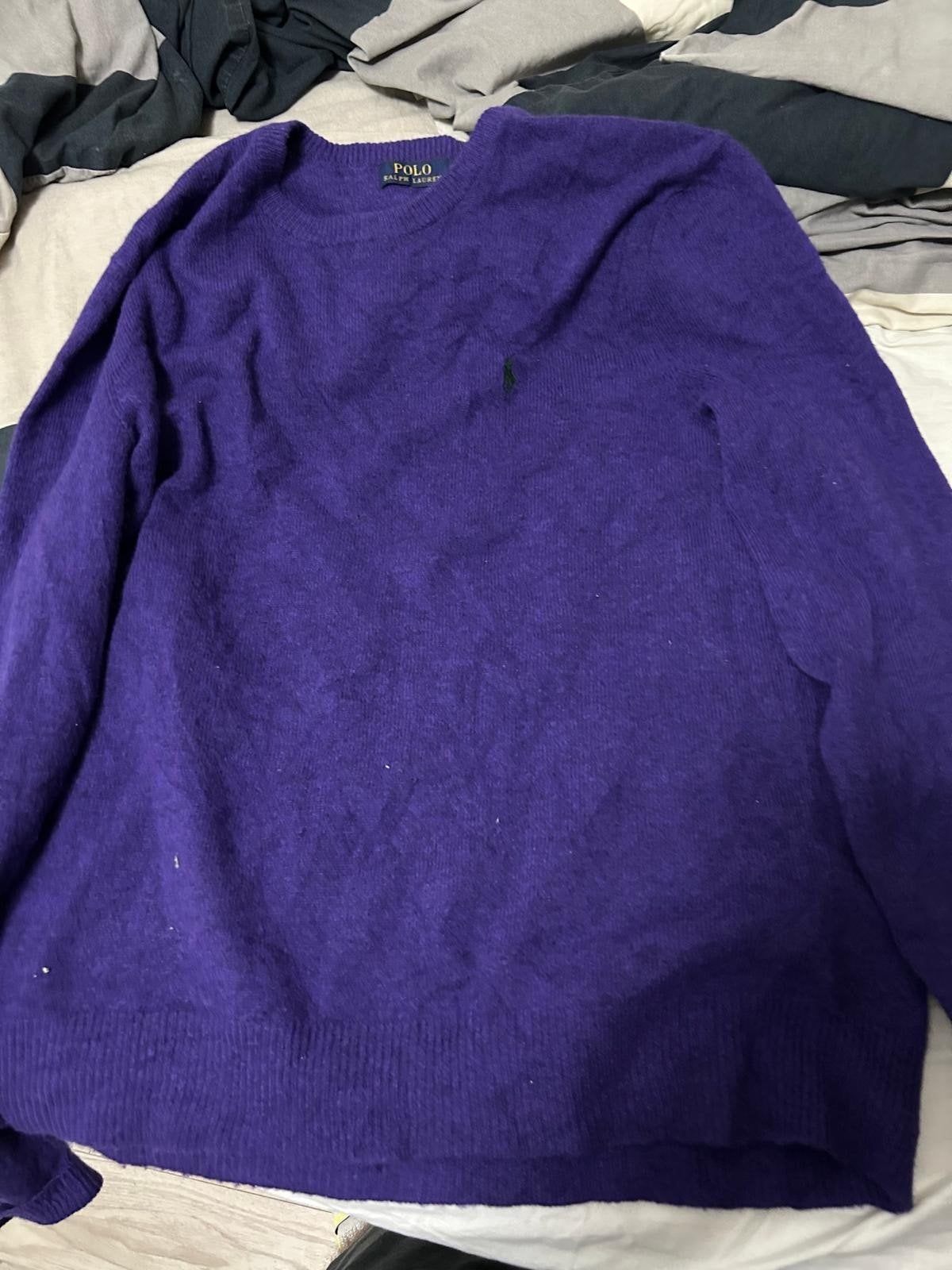 Polo Ralph Lauren paarse trui - Maat M, Kleding | Dames, Truien en Vesten, Maat 38/40 (M), Polo Ralph Lauren, Paars, Ophalen of Verzenden