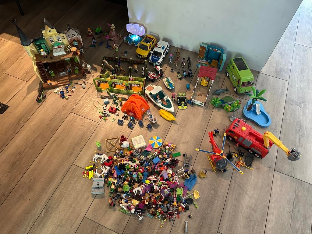 Grote Playmobil set + losse onderdelen, Ophalen, Zo goed als nieuw