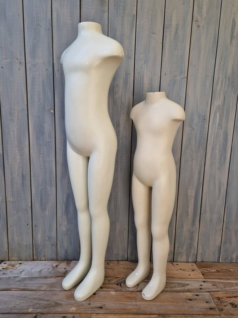 set van 2 etalagepoppen kindjes paspoppen, Ophalen, Gebruikt, Overige materialen, Knutselmateriaal