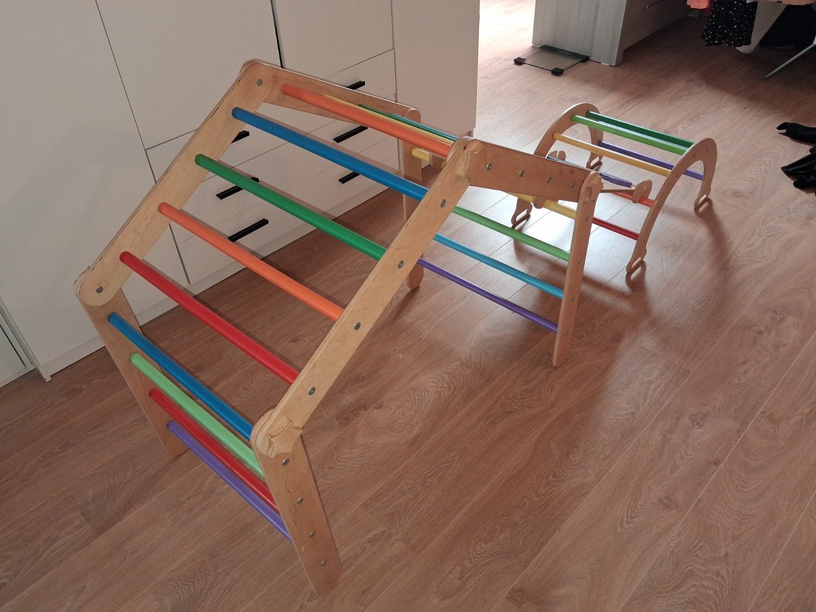 Klimrek met Glijbaan en Klimboog, Kinderen en Baby's, Ophalen, Zo goed als nieuw, Glijbaan