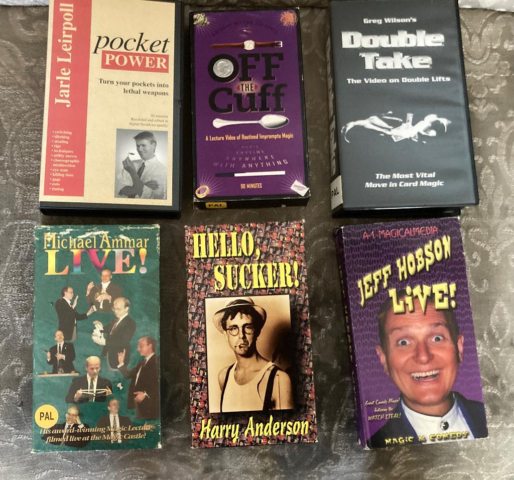 Goochel video’s VHS - goochelen - magic - goochelaar, Hobby en Vrije tijd, Ophalen, Gebruikt, Meerdere media, Overige typen