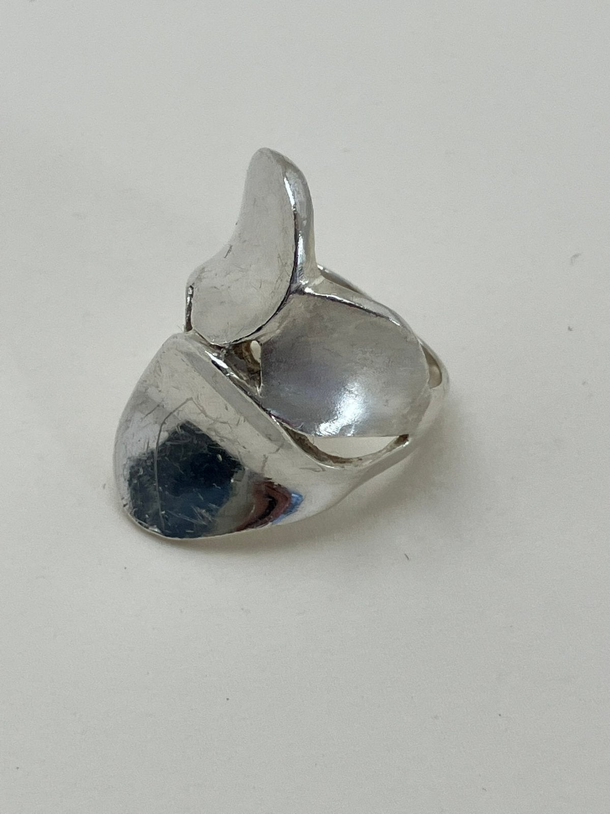 Grote zilveren ring, kleine maat, Ophalen of Verzenden, Dame, Zilver, Kleiner dan 17