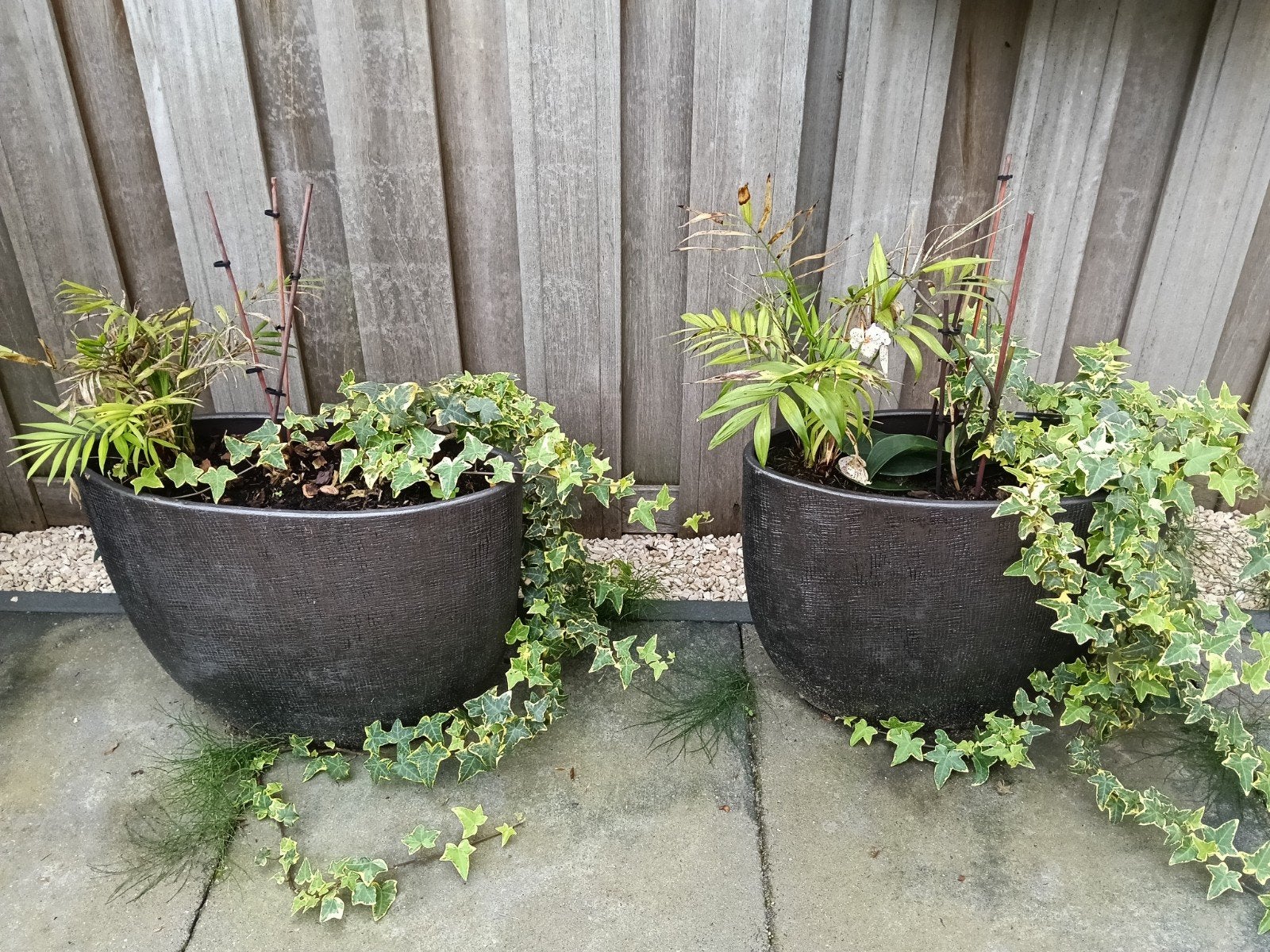 2 grote plantenbakken, Ophalen, Gebruikt, Kunststof