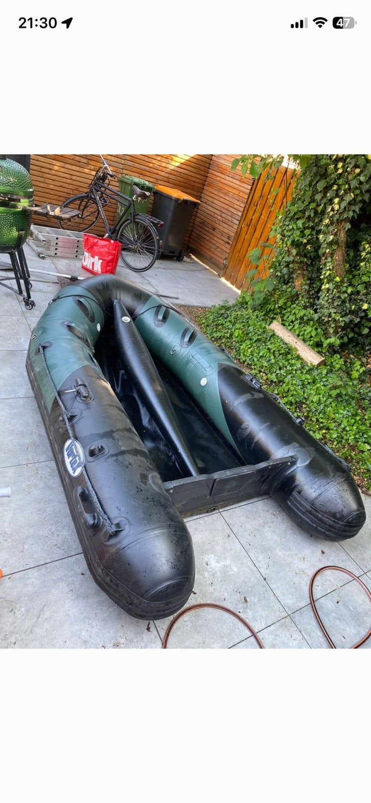 Rubber vortex bootje met Yamaha 2 takt 4 pk., Ophalen of Verzenden