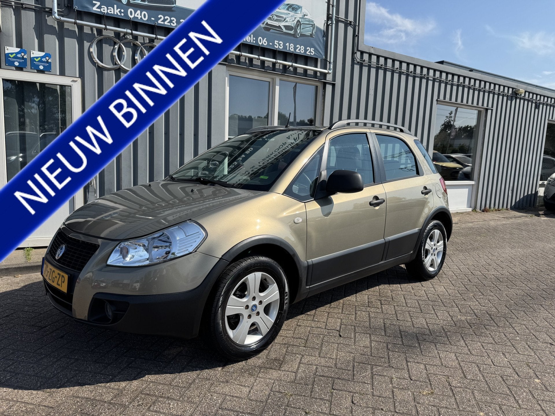 Fiat Sedici 1.6-16V Dynamic (bj 2008), Auto's, Voorwielaandrijving, Gebruikt, Zwart, 4 cilinders