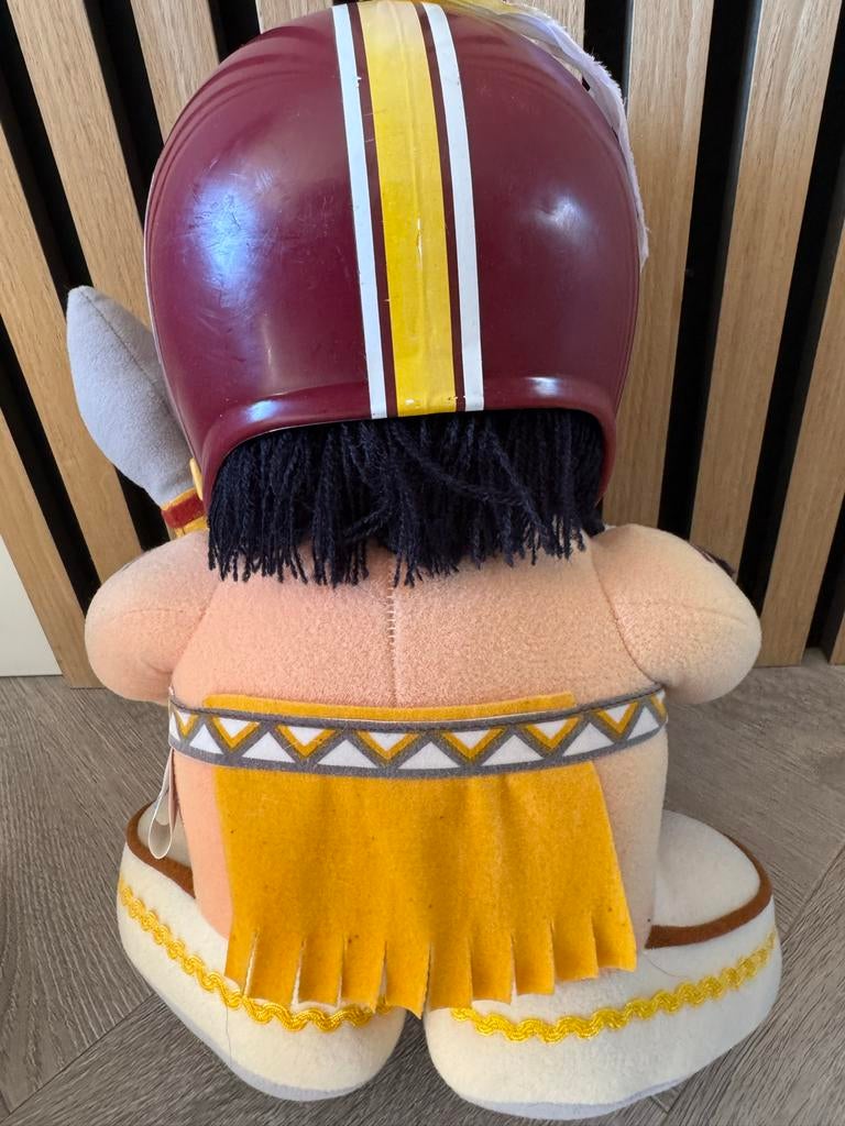 Vintage Washingto Redskins Indianen mascotte American Footba, Buitenlandse clubs, Gebruikt, Nfl, Verzenden