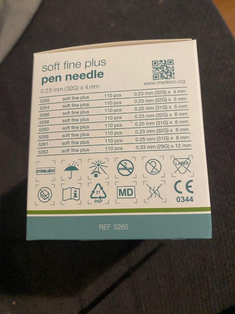 Soft fine plus pen naalden ( insuline), Diversen, Verpleegmiddelen, Ophalen, Nieuw
