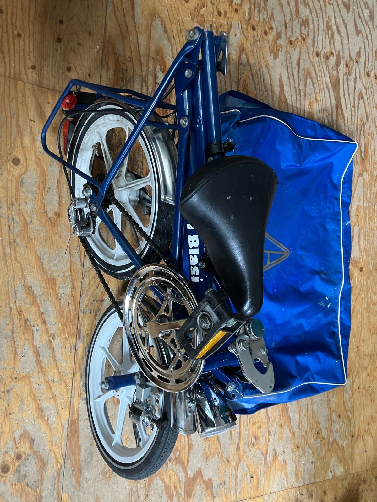 Di Blasi Vouwfietsen - Blauw en Zwart (per stuk), Fietsen en Brommers, Ophalen of Verzenden, Gebruikt, Totaal opvouwbaar, Overige merken