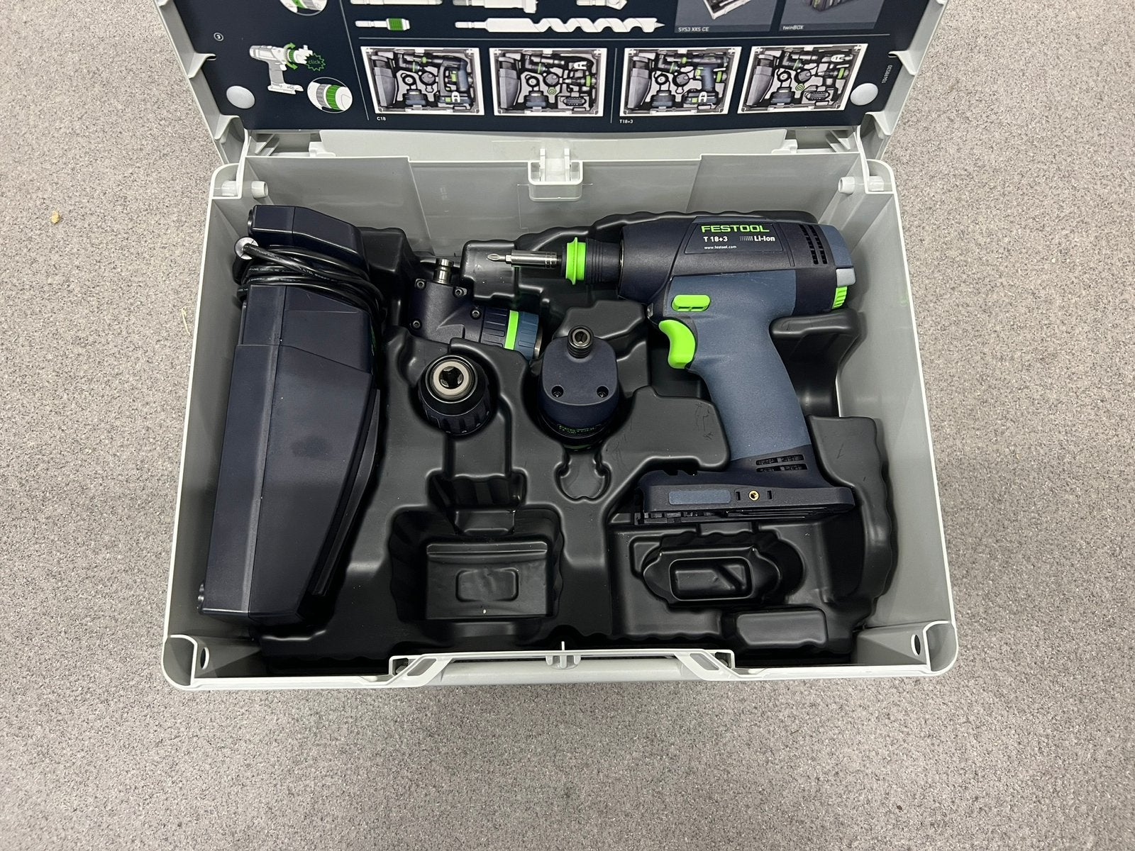 Festool T 18+3 HPC Accu Schroefboormachine Set excl. accu's, Ophalen of Verzenden, Nieuw, Boor- en Schroefmachine