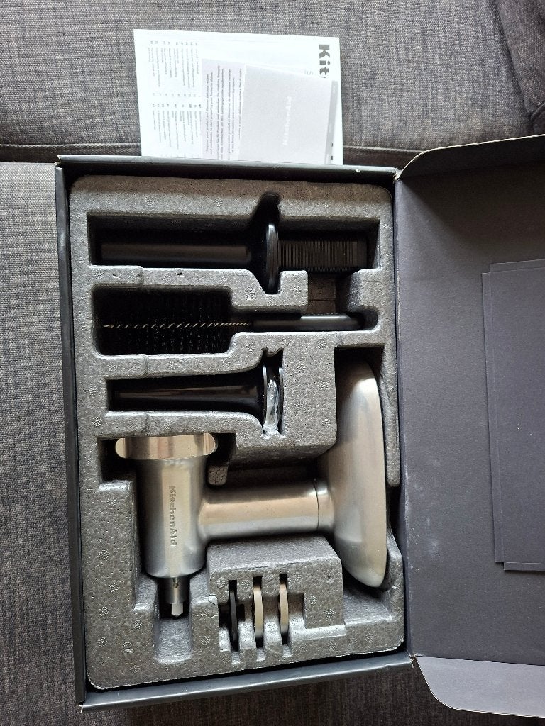 KitchenAid - Vleesmolen uitbreiding, Zilver, Ophalen of Verzenden, Metaal, Overige merken