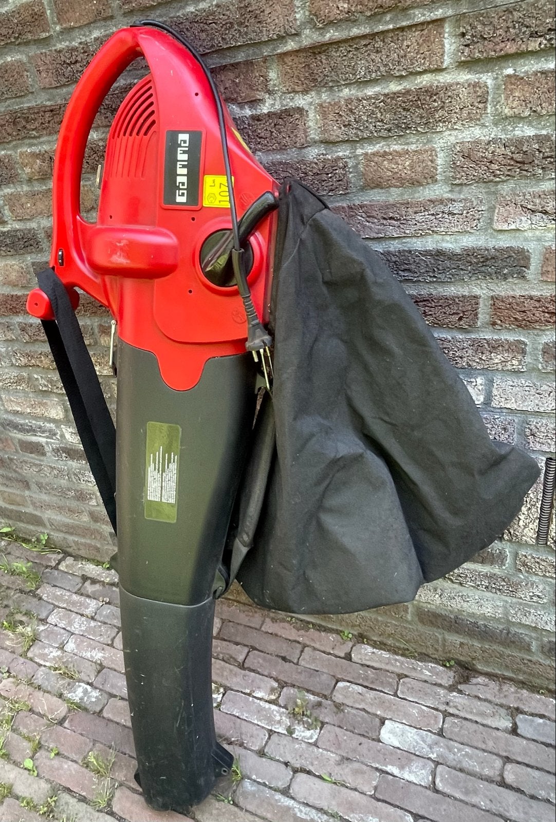 GAMMA Bladblazer/Bladzuiger met opvangzak, Gebruikt, Handgedragen, Ophalen of Verzenden, Met opvangzak