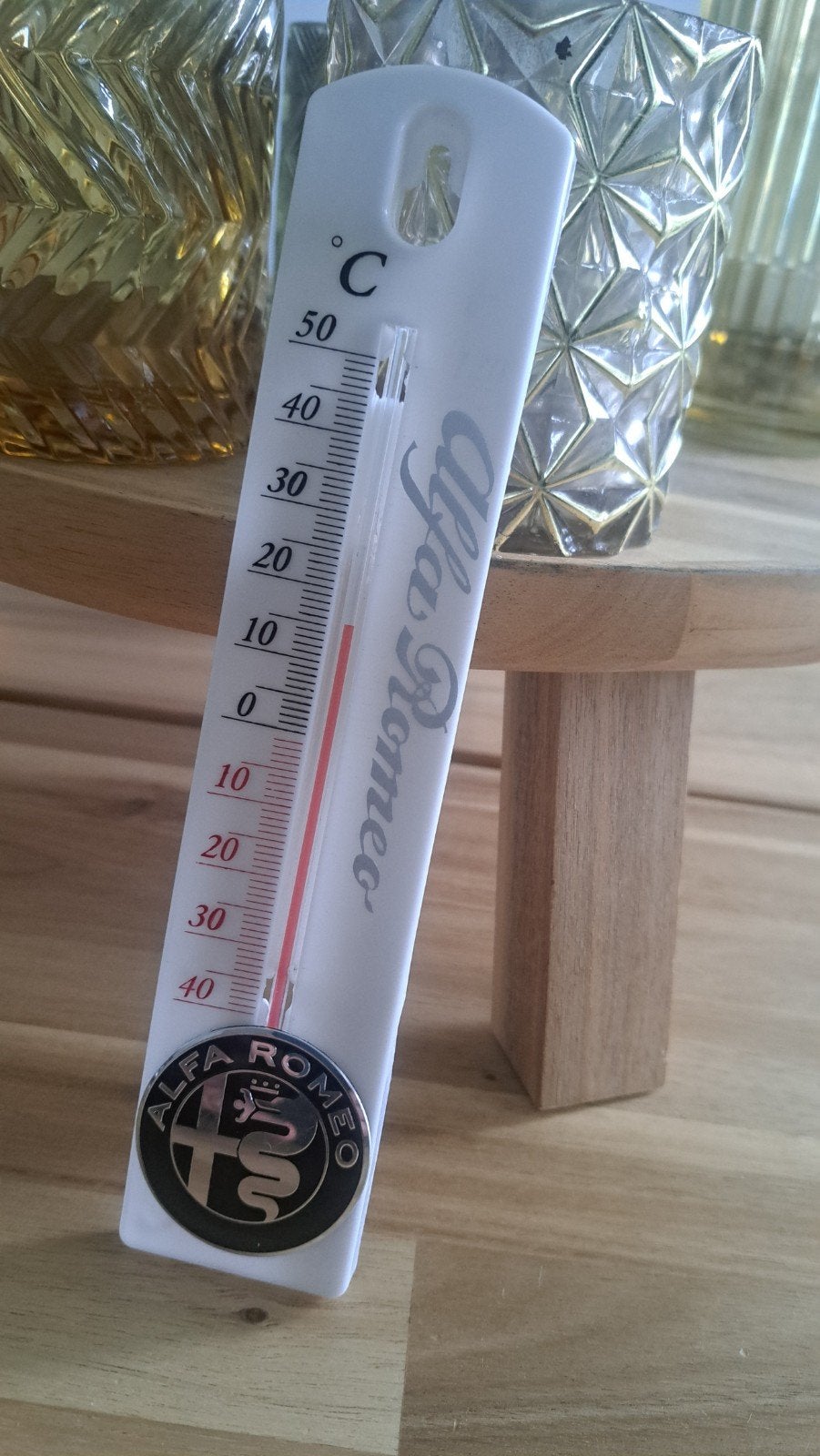Garagethermometer AlfaRomeo. Kunststof., Ophalen of Verzenden