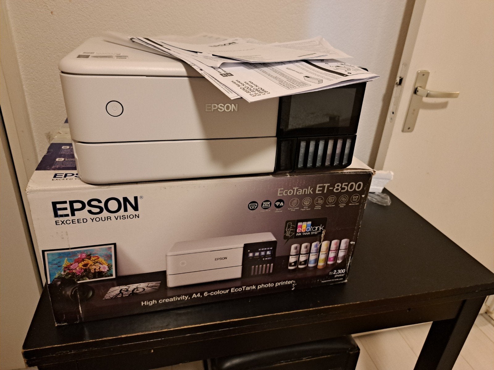 Epson EcoTank ET-8500 Photo Printer - Zo goed als nieuw!, Computers en Software, Draadloos, Inkjetprinter, All-in-one, Ophalen of Verzenden