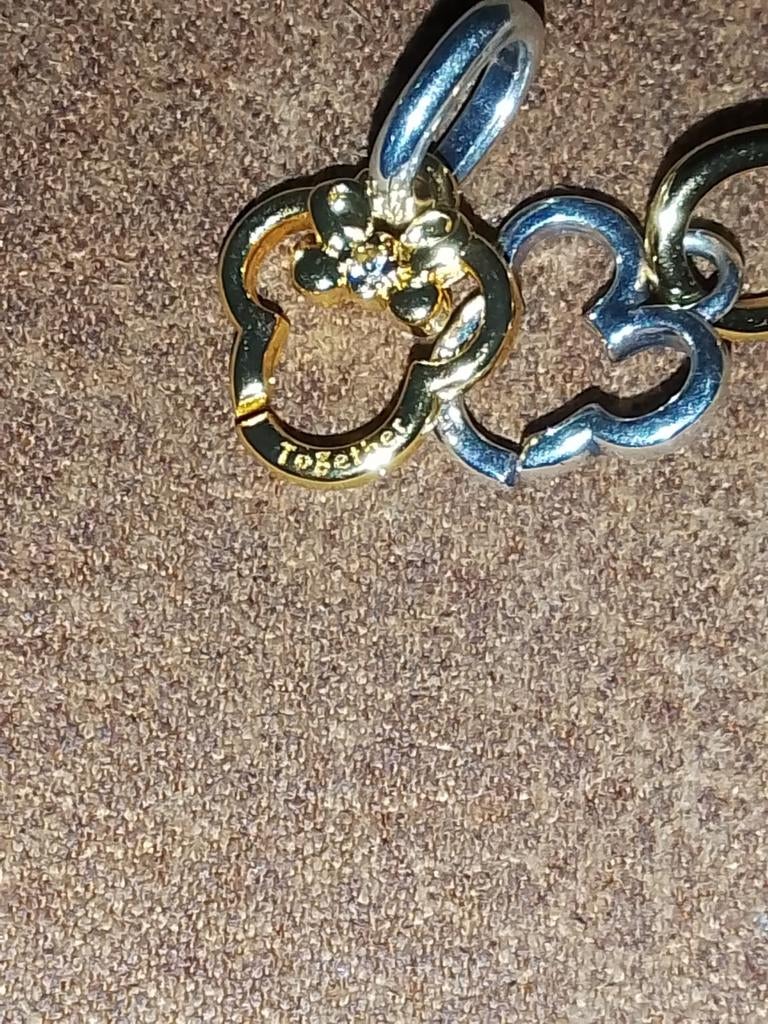 Zilveren bedels Disney, Mickey en Minnie Mouse, Ophalen of Verzenden