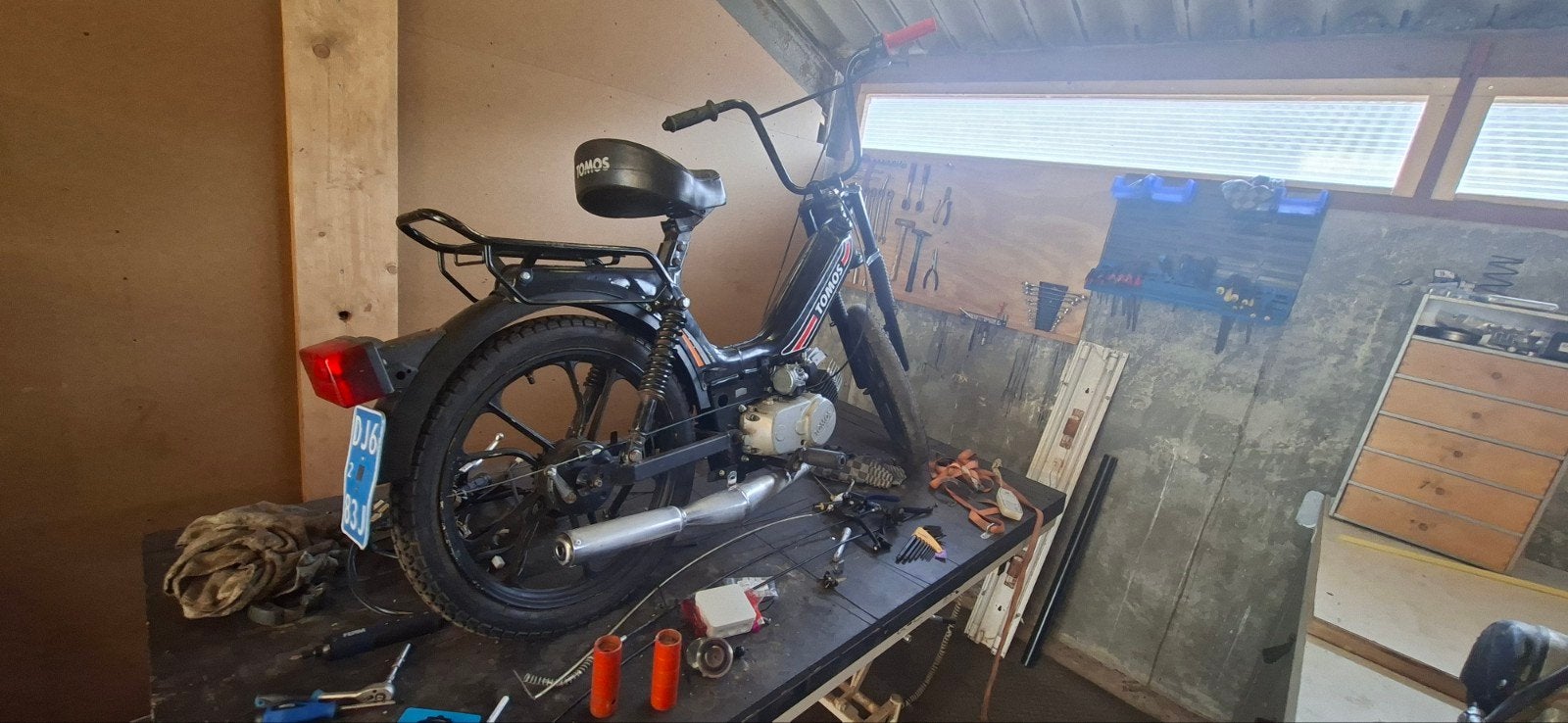 tomos 65cc op snor plaat project, Ophalen, Standard