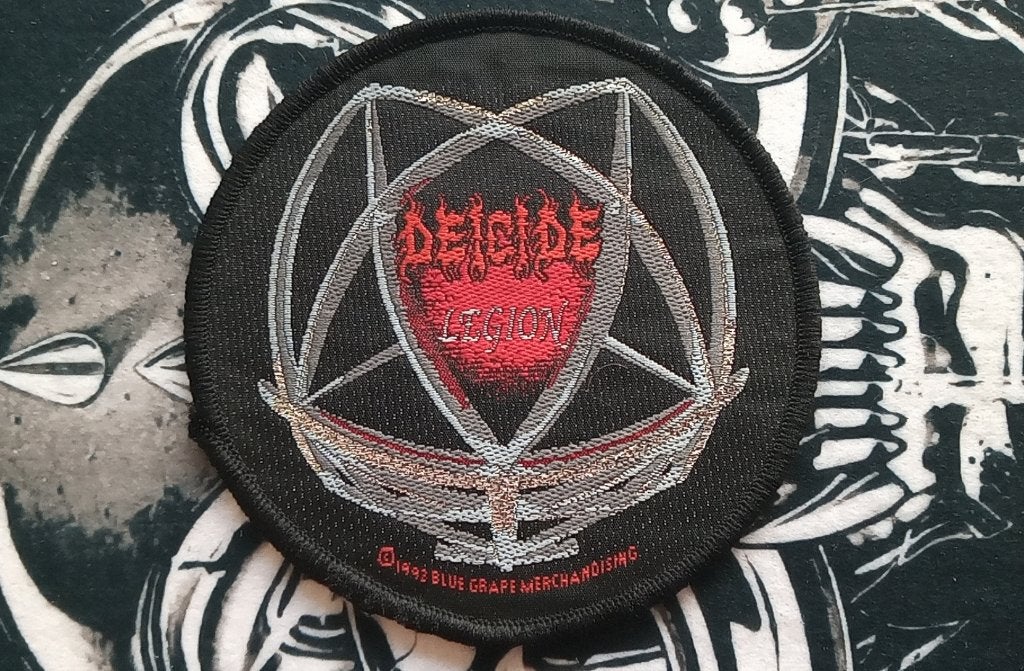 Deicide zeldzame  vintage 1992 Legion patch d440 metal, Ophalen of Verzenden, Nieuw, Kleding