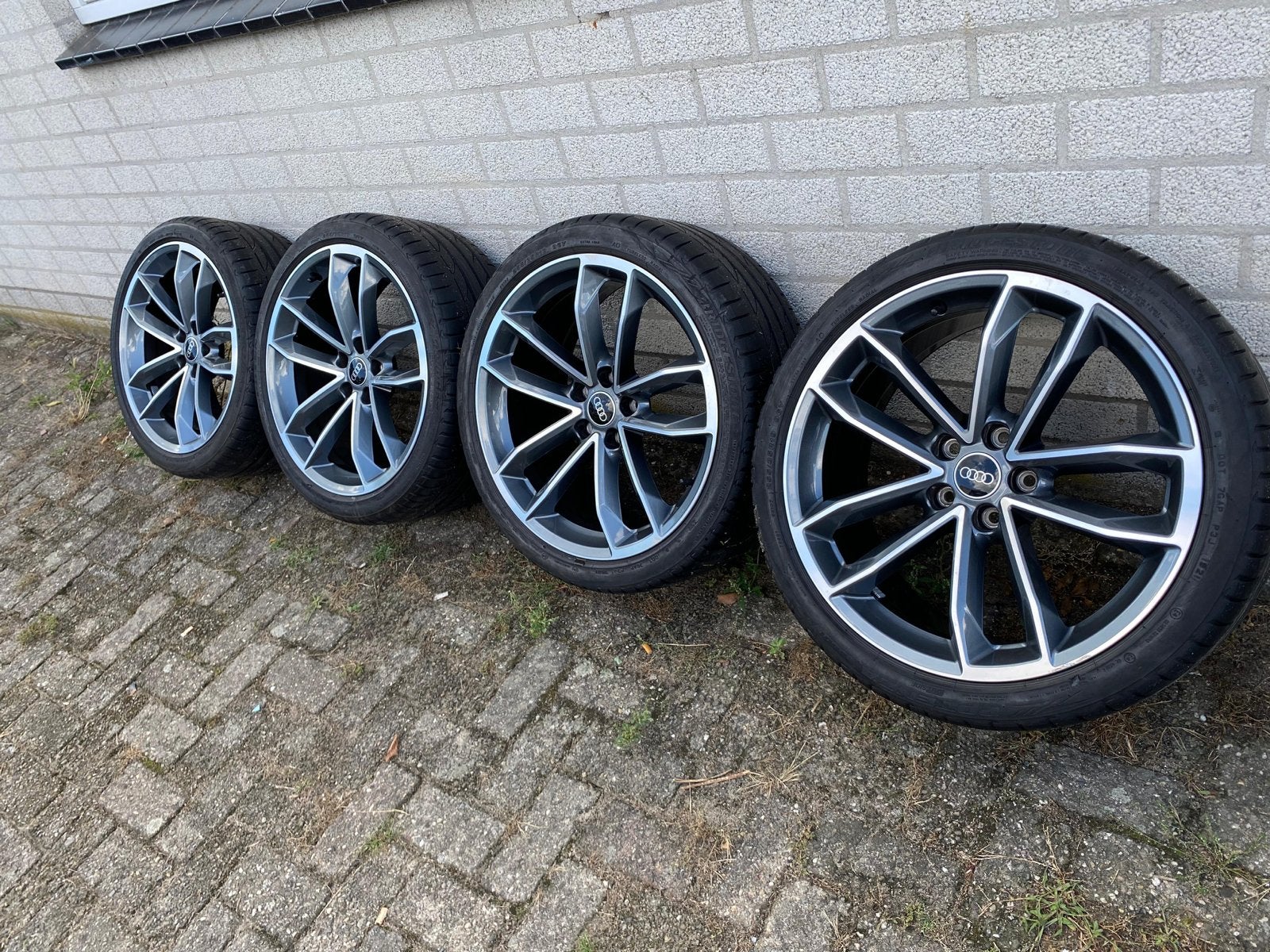 19 inch Audi Cavo Velgen met goede banden, Gebruikt, 255 mm, Banden en Velgen, Personenwagen