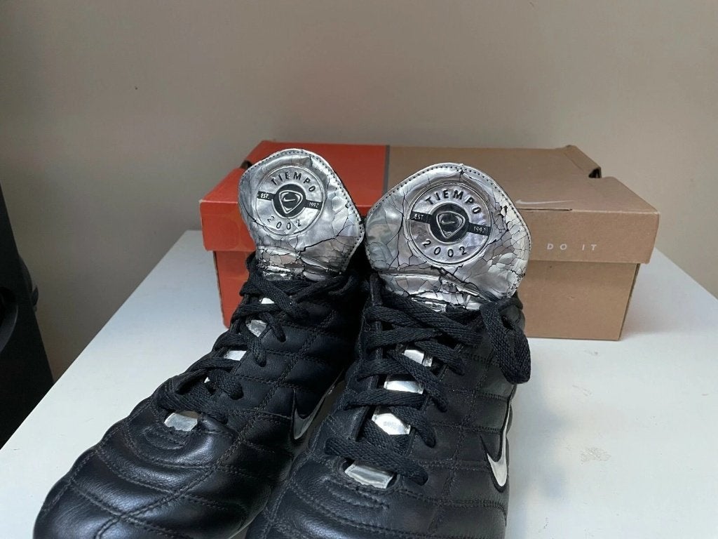 nike tiempo 2002 gold total 90 t90 ctr360 soccer shoes 42 9, Gebruikt, Maat XS of kleiner, Schoenen, Ophalen of Verzenden