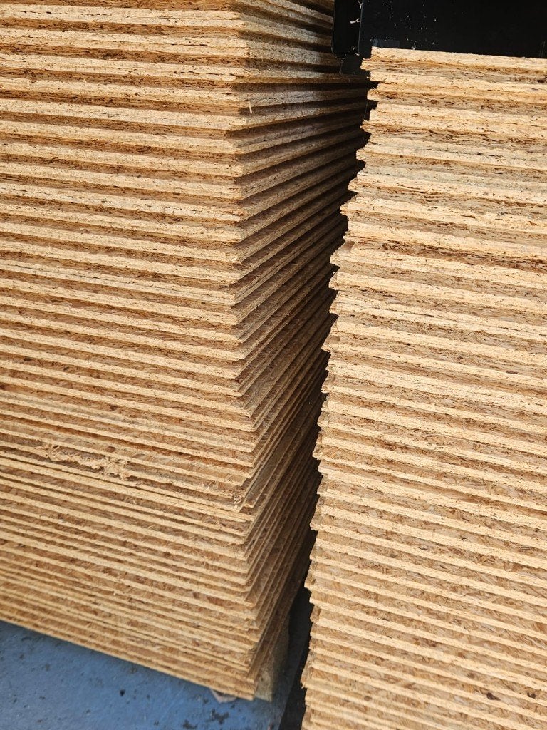 +/- 100 osb platen 244 x 59 x 1,8 cm rondom mes en groef, Doe-het-zelf en Verbouw, Platen en Panelen, Ophalen, Nieuw, Hout, Minder dan 20 mm