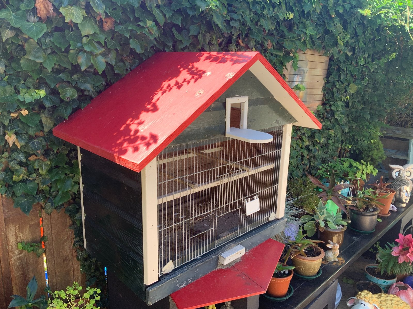 Te koop vogelkooi/ duivenhok voor buiten, Dieren en Toebehoren, Ophalen, Hout, Vogelkooi
