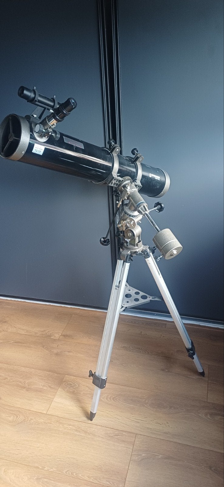 Bresser Optik Reflector-Telescoop D=114 F=900 met statief, Ophalen, Gebruikt, 80 tot 200 mm, Met statief