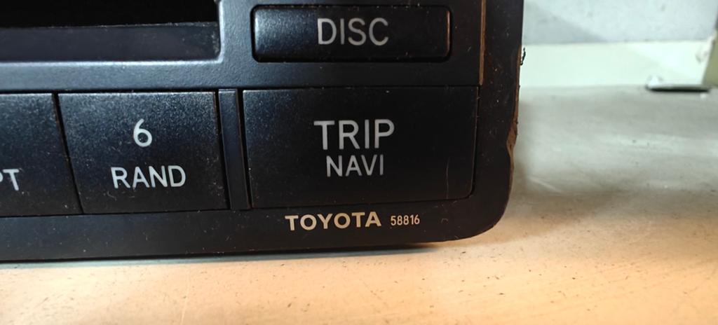 Toyota Auto Radio 58816 - Origineel en Functioneel, Ophalen of Verzenden, Gebruikt
