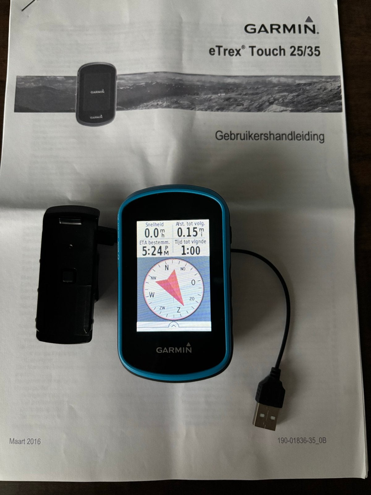 Garmin Etrex Touch 25t - TopoActive Europe 2025-10, Auto diversen, Autonavigatie, Verzenden, Zo goed als nieuw