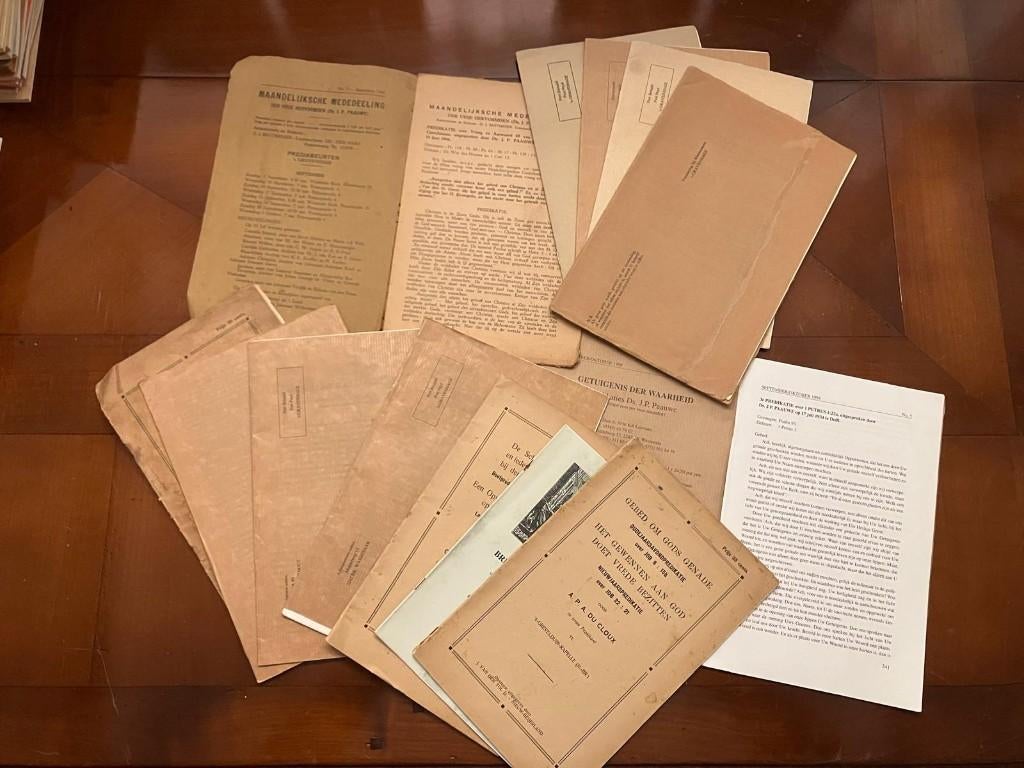 14 boekjes met preken van ds. J.P. Paauwe en du Cloux, Christendom | Protestants, Ophalen of Verzenden, Zo goed als nieuw, J.P. Paauwe