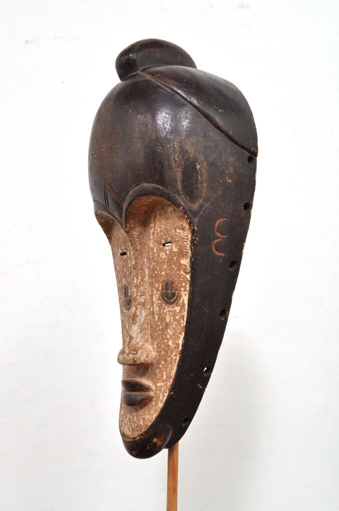 Vintage African mask masker West-Afrika houtsnijwerk