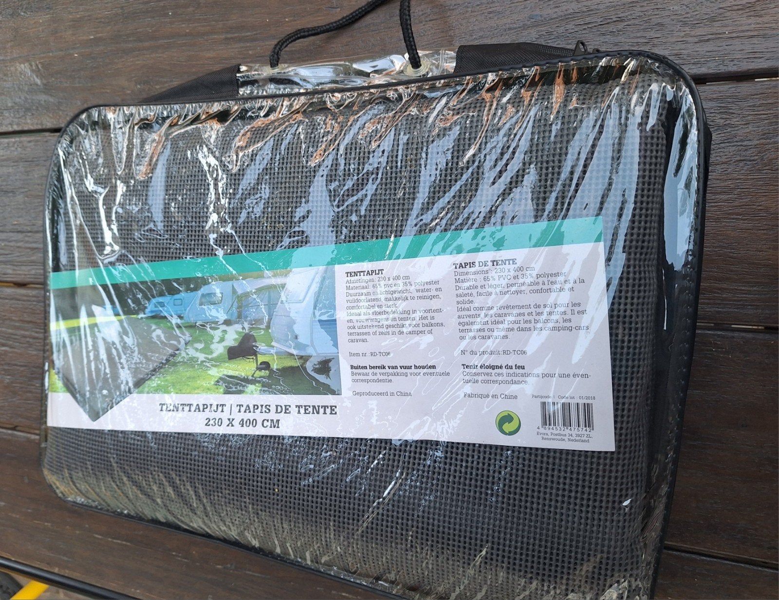 Nieuw ongebruikt tenttapijt 230 x 400 cm, Caravans en Kamperen, Ophalen of Verzenden, Nieuw