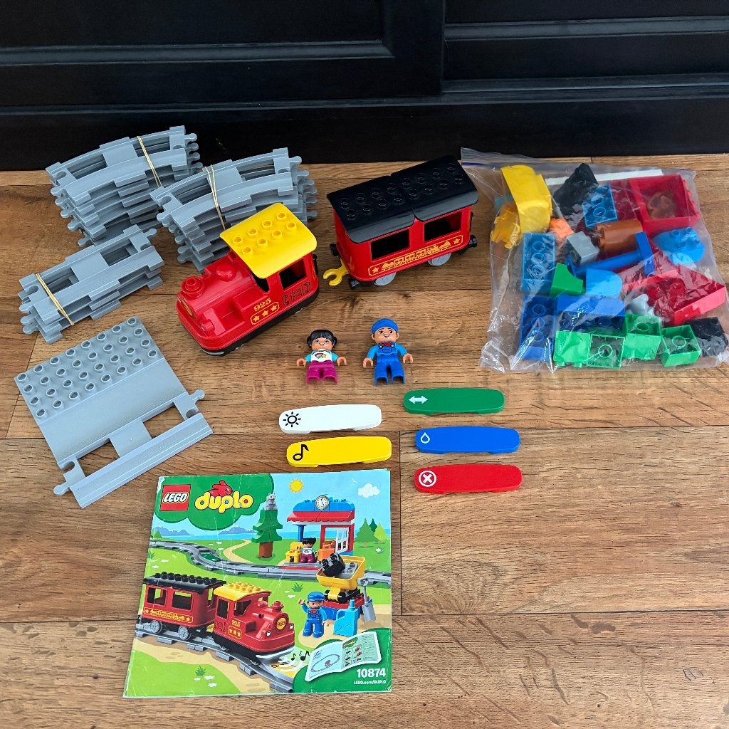 LEGO DUPLO Stoomtrein (10874), Gebruikt, Overige thema's, Ophalen of Verzenden, Duplo
