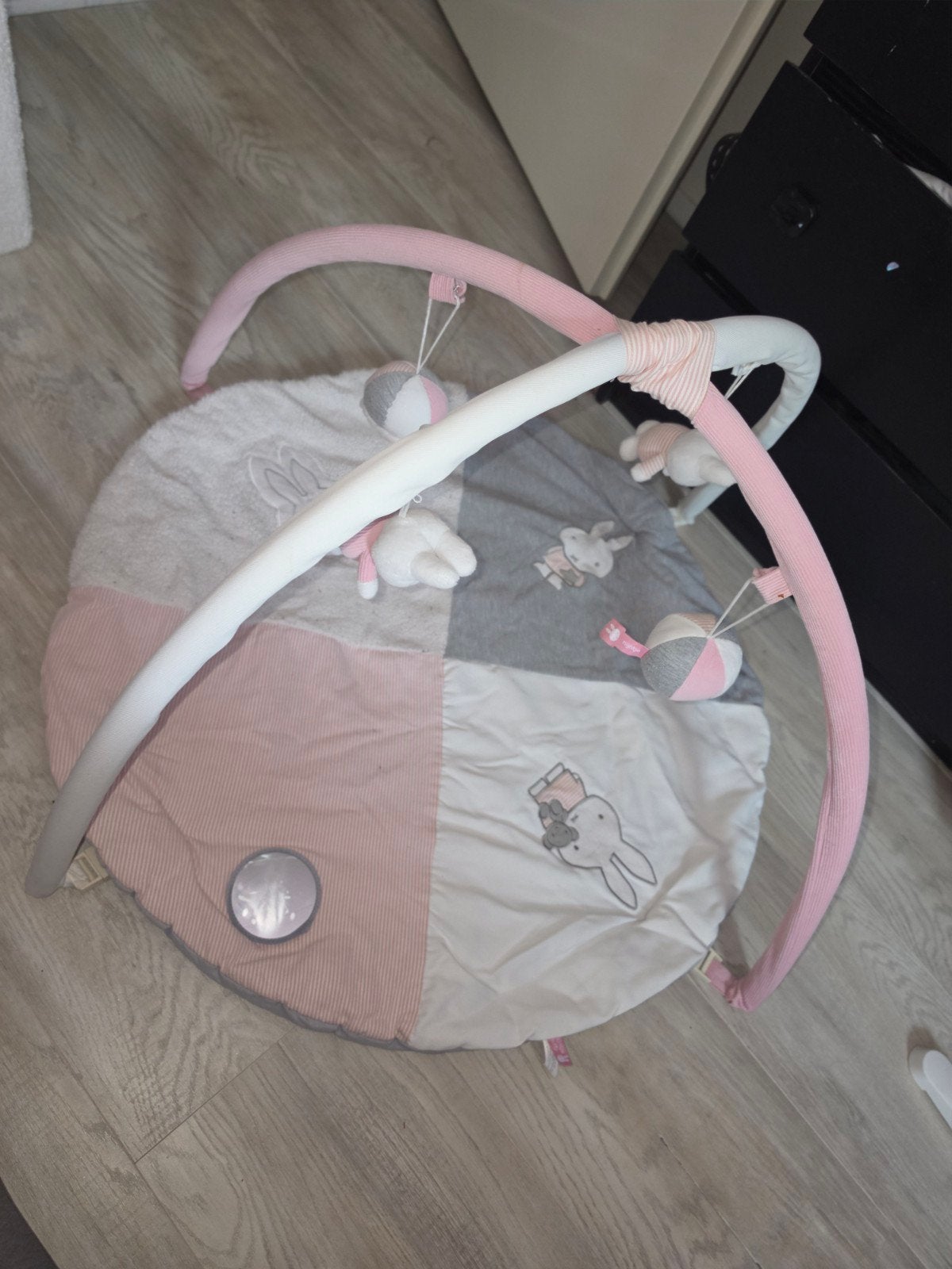 Speelkleed Nijntje met babygym - Roze/Grijs, Ophalen of Verzenden, Gebruikt, Speelkleed, Met geluid