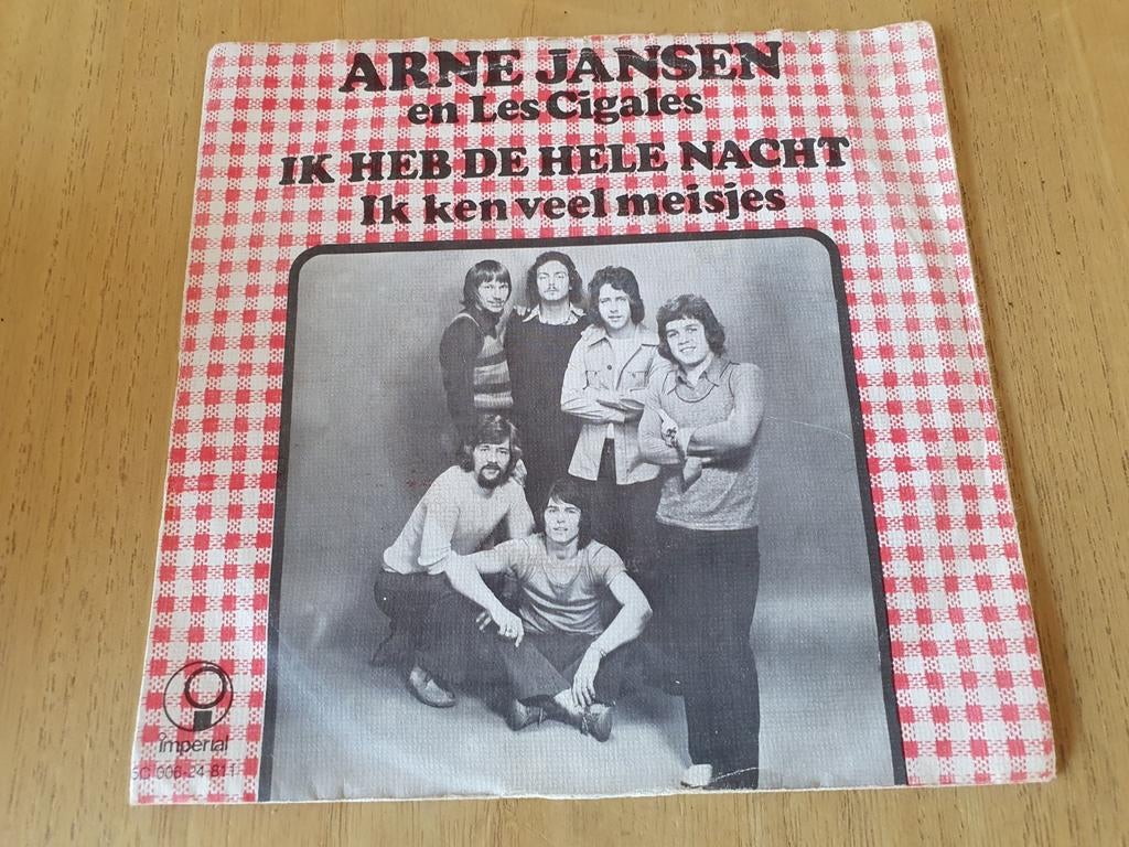 Arne Jansen & Les Cigales - Ik heb de hele nacht ( Piraten ), Ophalen of Verzenden, Zo goed als nieuw, Overige formaten, Levenslied of Smartlap