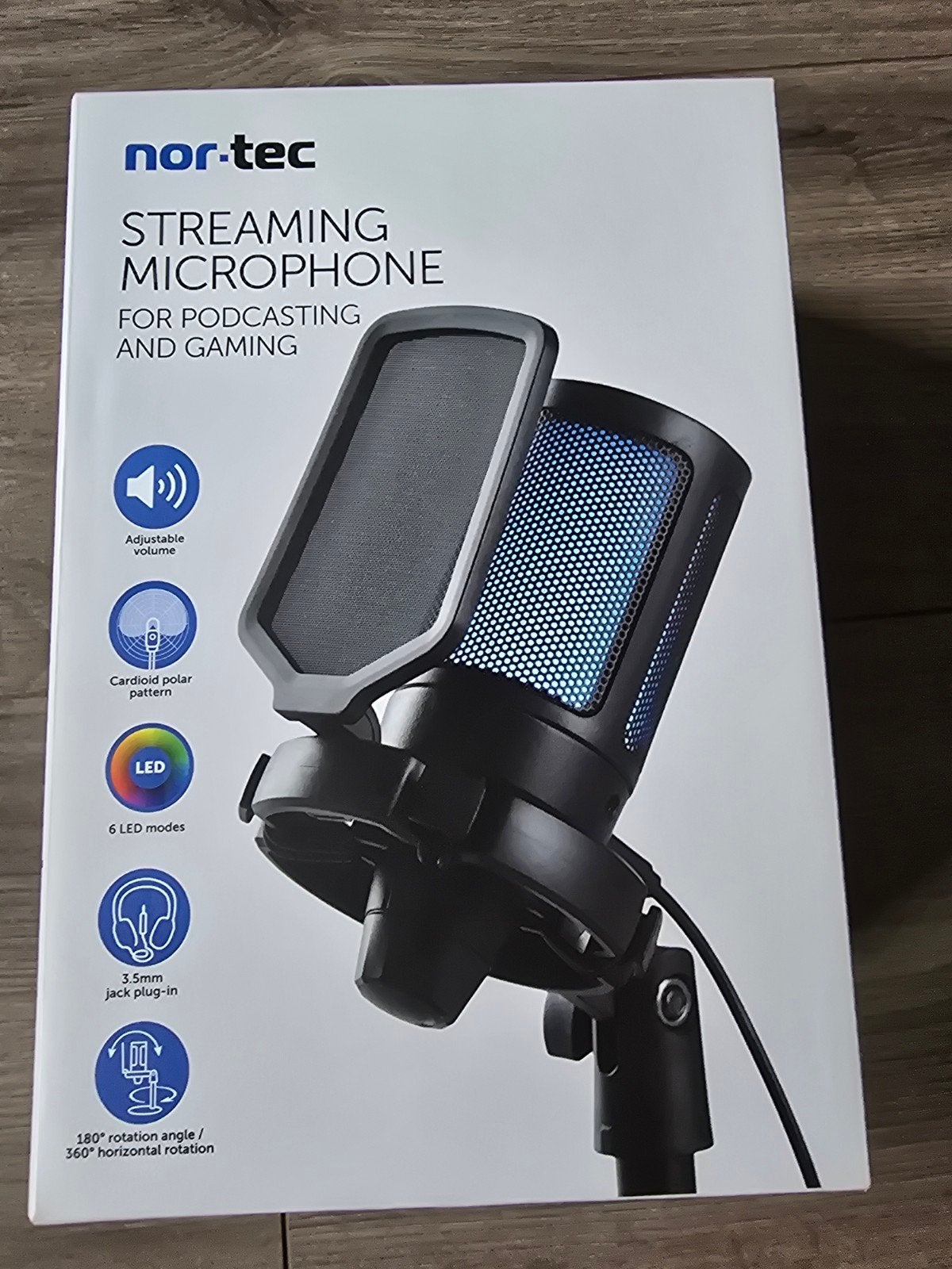 Nor-Tec Streaming Microfoon voor Podcasting en Gaming.Nieuw, Ophalen, Nieuw, Studiomicrofoon