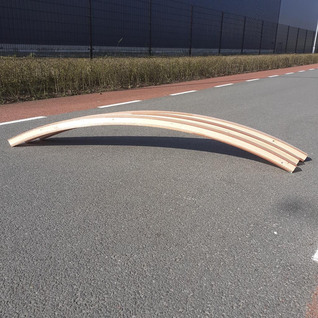 houten rondspant voor pipowagen 52mm breed, 60mm hoog, Caravans en Kamperen, Ophalen, Nieuw