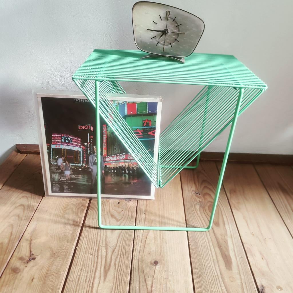 Draadstaal tafeltje mintgroen, Ophalen of Verzenden, Gebruikt