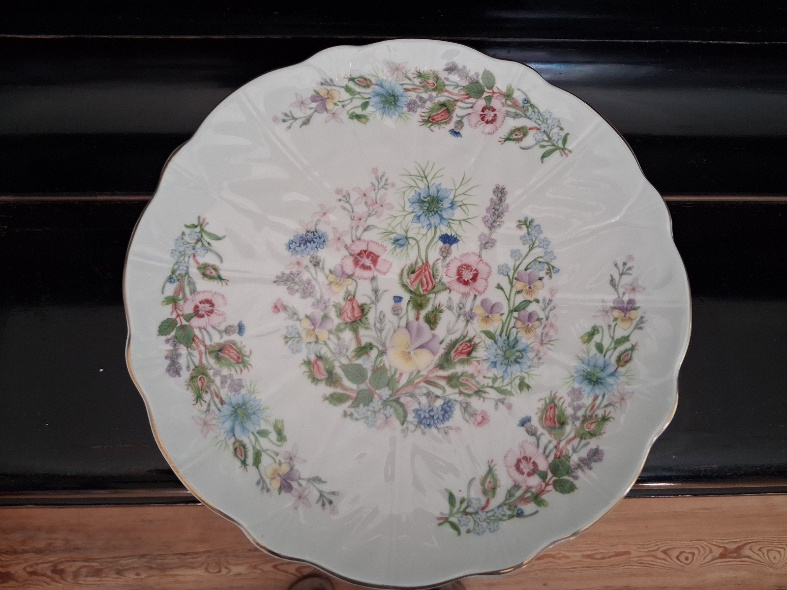 Vintage Royal Albert Wild Tudor Taartstandaard, Ophalen of Verzenden